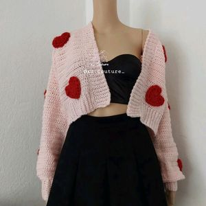 Crochet Herzen Cardigan ♥️