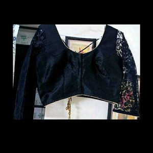 Women's Studio Shringaar Black Blouse