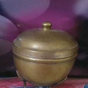 Brass Bowl Wit Lid