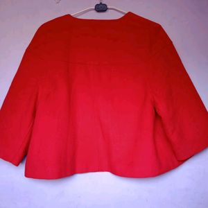 Combo Red And Grey Coat For Women