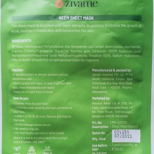 Zivame Face Mask