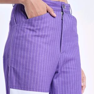 Purple Patchwork Pants (M)