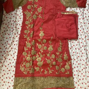 New- Embroidery Work Kurta Set For Grabs