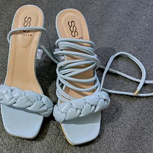 Y2k Classy Pastel Blue Heels