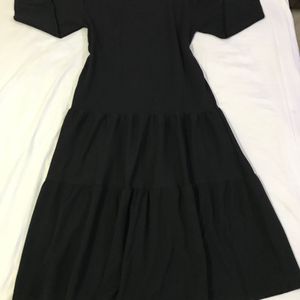 Korean Simple Black Dress Bust 34-38