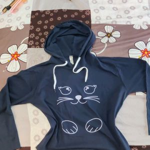 Cropped Cat Hoodie