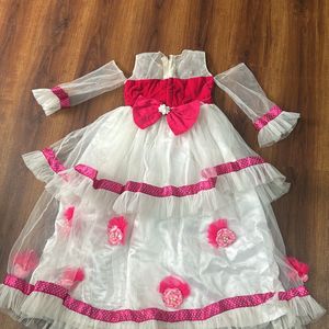 Designer birthday dress for 4-6yrs old girl