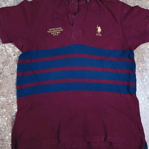 U.S. Polo Assn. Maroon T-Shirt (Men's)