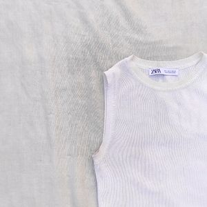 Zara White Tank Top