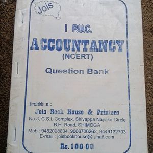 1St Puc English Language Accounts Question Bank