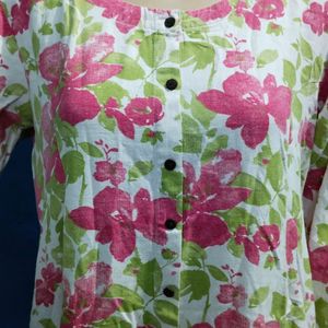 Floral Button Detail Kurta💕✨