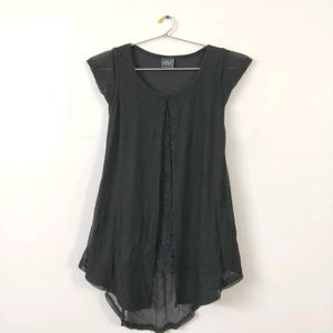 Zola black lace top (girl's)