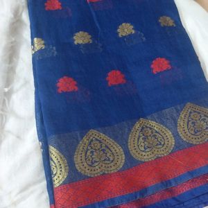 Cotton Saree With Half Delivery Fee