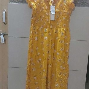 Imported Yellow jumpsuit New with tag