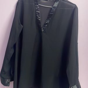 Black Georgette top