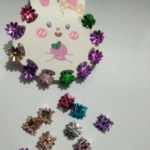 Metallic 20 Pcs Mini Claw Clips For Kids