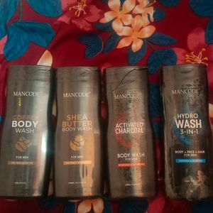 Mancode Body Wash Pack Of 4