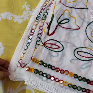 Multicolor Embroidered Dupatta