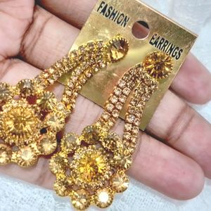 Gold Plated Long Earrings