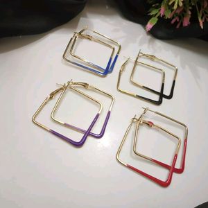 Square Shaped Hoops