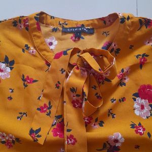 Chemistry Brand Top Beautiful Mustard Colour