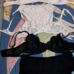 Combo Of  Five  Imported Fabric Bra Hnm