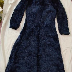 Heavy Fur Detail Dress