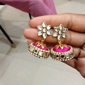 Earrings And Bangles Combo Set