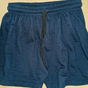 Solid Women Blue Regular Shorts