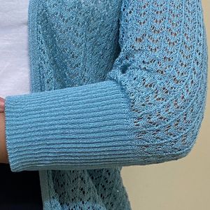 Crochet Knit Shrug💙