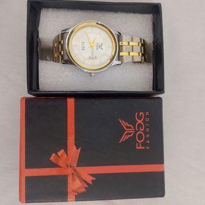 Offer🔥Fogg ELITE Gold & Silver Watch