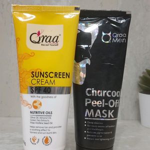 Combo Of Charcoal Face Mask Amd SUNSCREEN