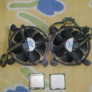 CPU Stock Cooler(fan )+Core 2 Processor(2.33ghz)×2