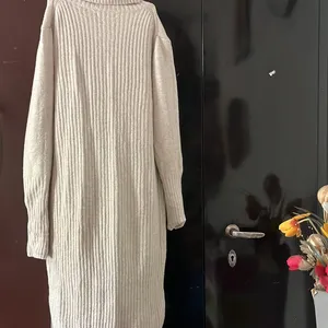 Off White Long Woollen Dress