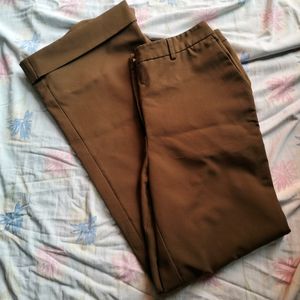 Stright Fit Brown Trouser