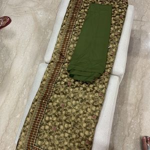 Olive Tissue Saree