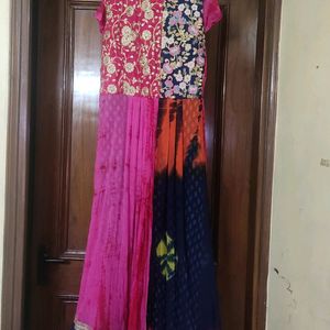 Beautiful Multicolored Kurti In Georgette With Embroidery