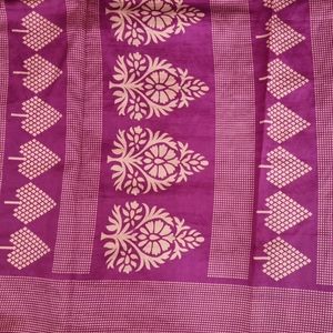 wine colour saree