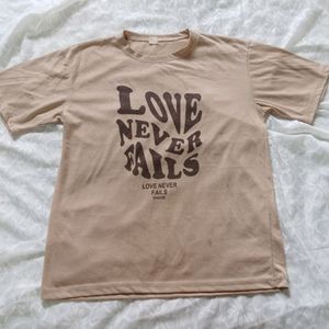 Love Never Fails Oversized Tshirt