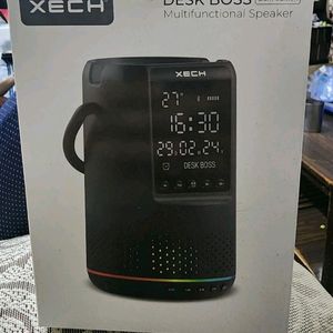 (NEW) XECH- DIGITAL CLOCK WITH SPEAKER AND Holder