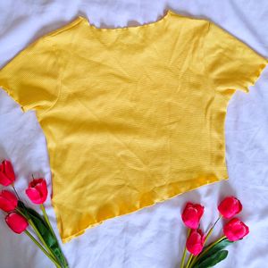 Pinteresty Y2k Yellow Top - Zudio