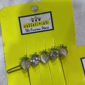 Stone Hair Clips