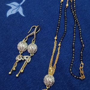 Mangalsutra Set With Earings