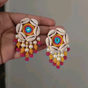 Navratri Fabric Earrings 😍