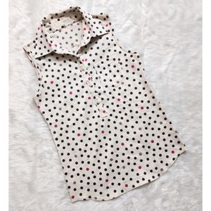 Playful Vibes Colorful Polka Dots Top Small pocket