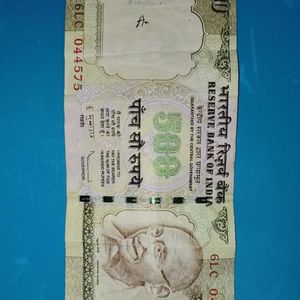 Old 500rs Note