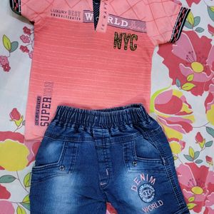 Kids T-shirt Bottom Set