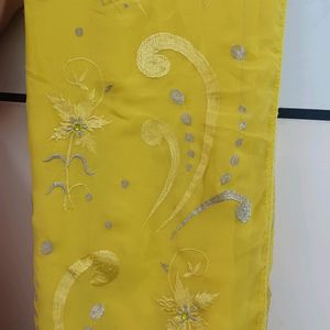 Yellow  Colour Embroidery