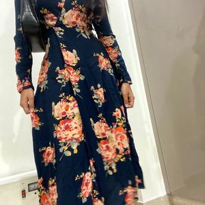 Zara Floral Midi Wrap Dress