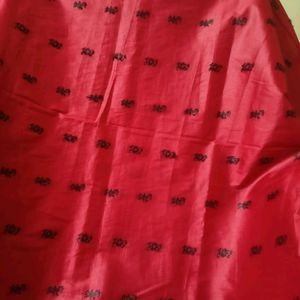 A Beautiful Tomato Red Saree